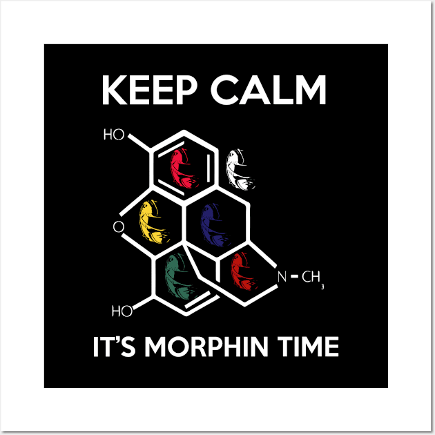 Keep Calm And Its Morphin Time Power Rangers Wall Art by Rebus28